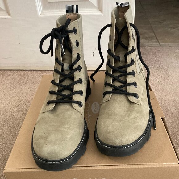 NEW Dr. Scholl's Hudson Ankle CombatLace-up Boots 7.5 - Picture 1 of 10